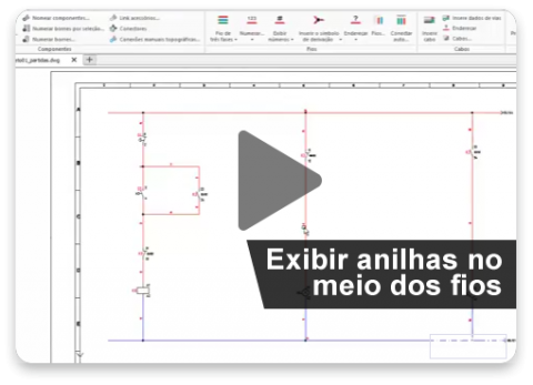 Base de Conhecimento: Exibir anilhas no meio dos fios Base de Conhecimento: Exibir anilhas no meio dos fios