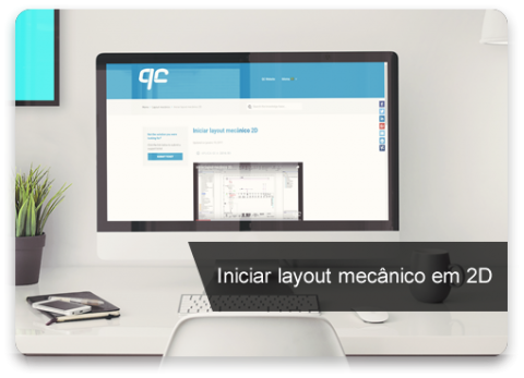 Iniciar layout mecânico 2D Iniciar layout mecânico 2D